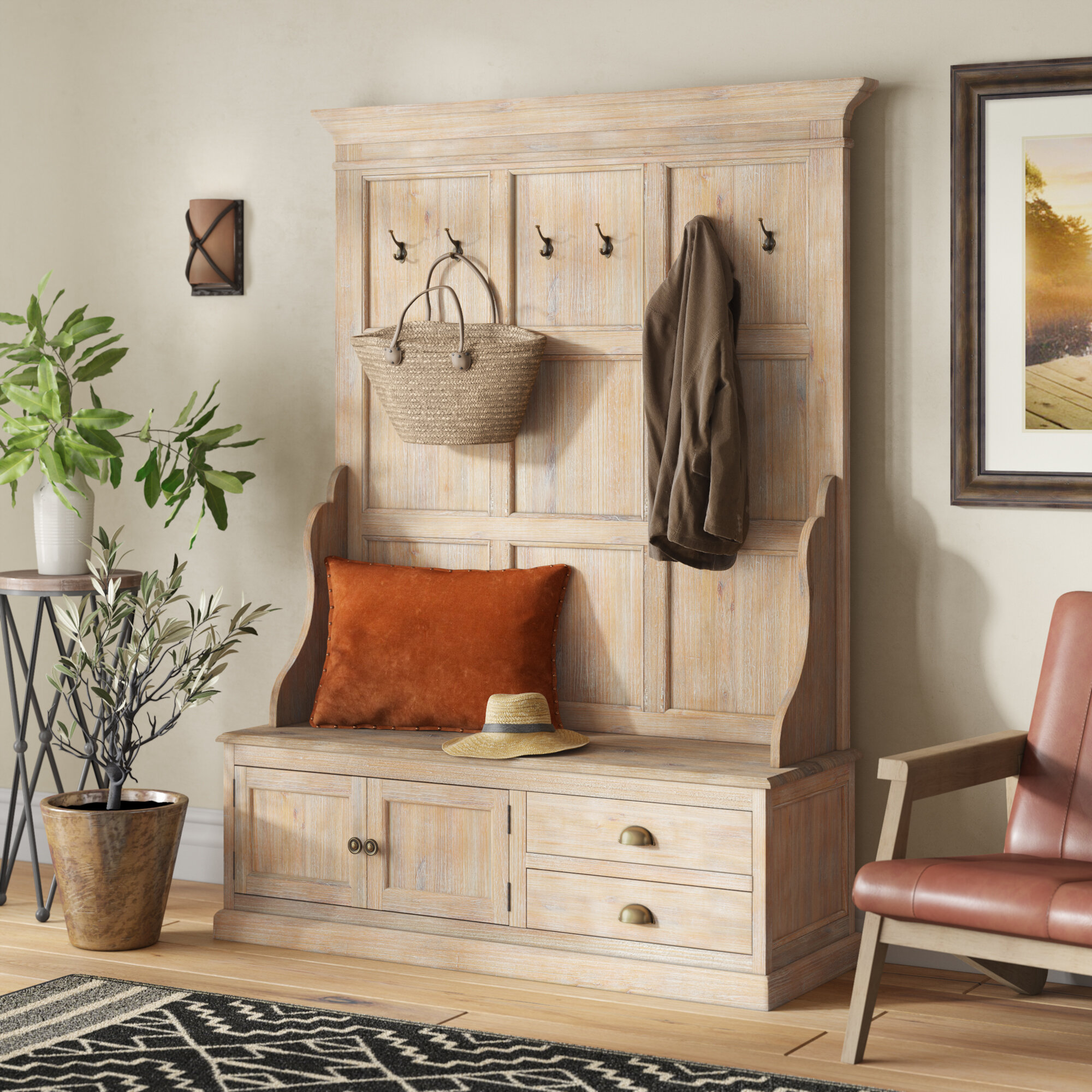 Solid Wood Hall Trees You'll Love in 2021 Wayfair